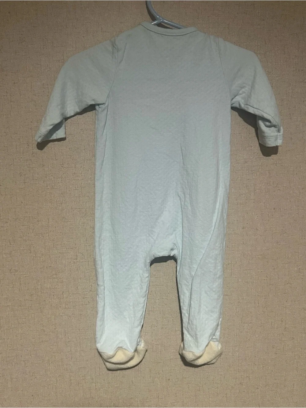 Little Me 6 M Baby Blue Bear Footed One-Piece Pajamas
